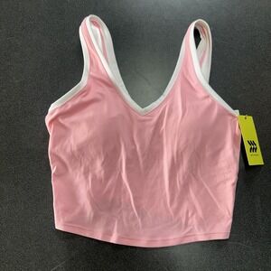 All In Motion Pink Workout Tank Size Small Built in Bra Sports Bra